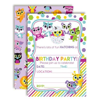 Cute Animal Invitations 40pc. by AmandaCreation Image 1