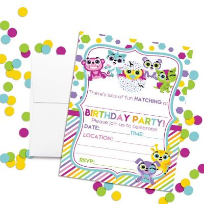 Cute Animal Invitations 40pc. by AmandaCreation Image 1
