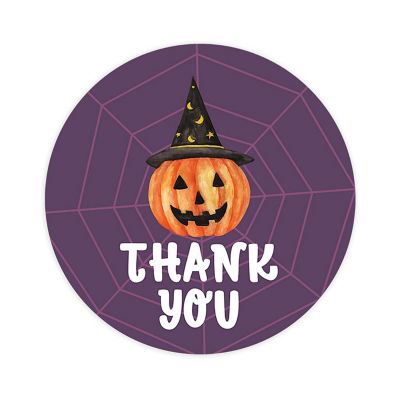 Cute Pumpkin Witch Hat TY 2in 40pk Image 1