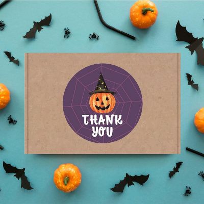 Cute Pumpkin Witch Hat TY 2in 40pk Image 3