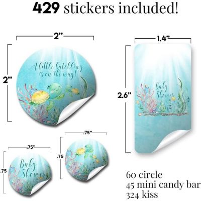 Cute Sea Turtle Sticker Bundle 429pc. by AmandaCreation Image 1