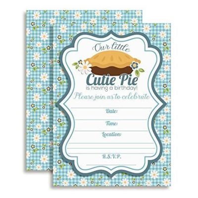 Cutie Pie Invitations 40pc. by AmandaCreation Image 1