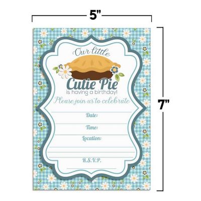 Cutie Pie Invitations 40pc. by AmandaCreation Image 1