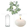 Cylinder Vases & Lamb&#8217;s Ear Decorating Kit for 4 Tables Image 1