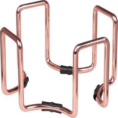 D&amp;#8217;Eco White Carrara Coasters w/ Rose Gold Holder for Drinks- Set of 5 - Tabletop Protection for Any Table Type- Fits Any Size Wine Glass, Cup, Mug- Great Holida Image 3