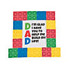 Dad Brick Tabletop Decoration with Easel Craft Kit - Makes 12 Image 1