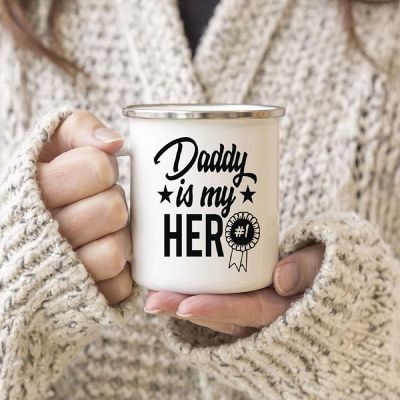 Daddy Is My Hero 11oz Campfire Mug Image 2