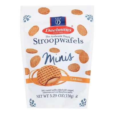 Daelmans Stroopwafel - Caramel - Mini - Case of 10 - 5.29 oz Image 1