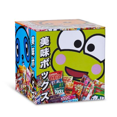 Dagashi Anime Otaku Japanese Snacks 4 x 4 Inch Tin Storage Box Image 3