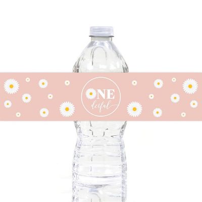 Daisy 1st Bday Bttl Labels 40 2.5x8.5in Image 1