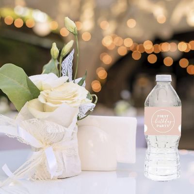 Daisy First Bday Bottle Label 2.5x8.5in Image 3