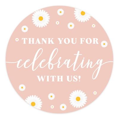 Daisy Thank You Stickers 2in 80PK Image 1