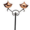 DAK 42" Shiny Sleek Copper Oil Lamp Outdoor Patio Torch Image 1