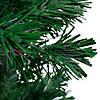 DAK 5' Pre-Lit Slim Pine Spiral Artificial Christmas Tree - Multicolor Fiber Optic Lights Image 1