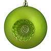 DAK 6ct Green Retro Reflector Matte Christmas Ball Ornaments 4" (100mm) Image 2