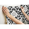 Damask Black Peel & Stick Wallpaper Image 2