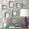 Damask Grey Peel & Stick Wallpaper Image 1