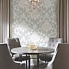 Damask Grey Peel & Stick Wallpaper Image 2