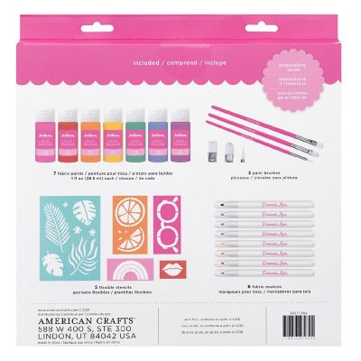 Damask Love Fabric Stencil Kit Image 2
