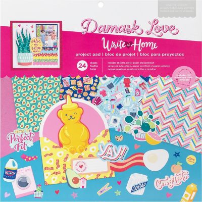 Damask Love Write At Home Project Pad 12"X12" 24/Pkg Image 1