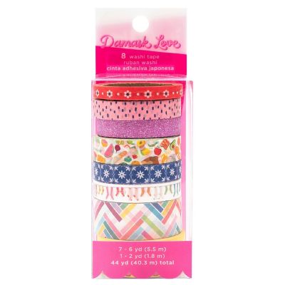 Damask Love Write At Home Washi Tape 8/Pkg Image 1
