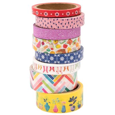 Damask Love Write At Home Washi Tape 8/Pkg Image 1