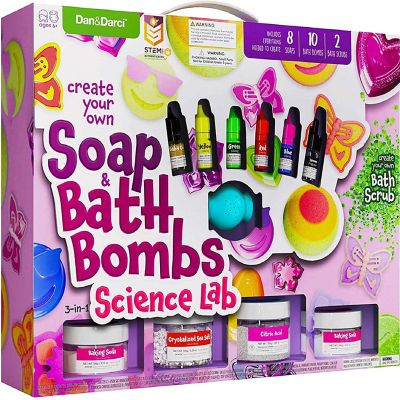 Dan&Darci - Soap & Bath Bomb Making Kit for Kids, 3-in-1 Spa Science Kit Image 1