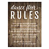 Dance Floor Rules Sign Image 1