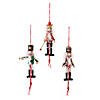 Dancing Nutcracker Pull-String Wood Christmas Ornaments - 6 Pc. Image 1