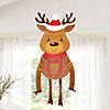 Dangle-Leg Reindeer Hanging Honeycomb Decorations - 4 Pc. Image 2