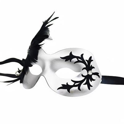 Danica Silver Mask Costume Accessory Image 1