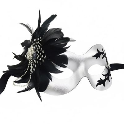 Danica Silver Mask Costume Accessory Image 2