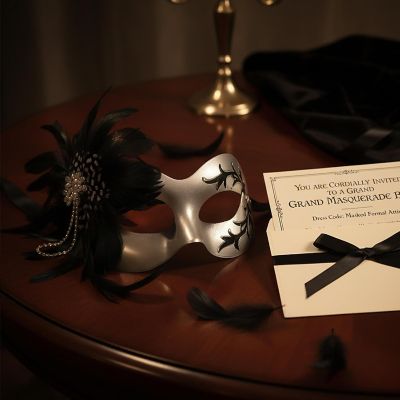 Danica Silver Mask Costume Accessory Image 3