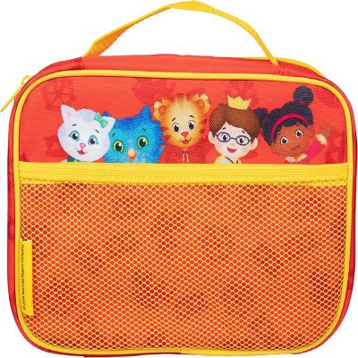 Daniel Tiger's Neighborhood Insulated Lunch Sleeve - Reusable Heavy Duty Tote Bag w Mesh Pocket (Friends) - Back to School Lunch Box for Kids Image 2
