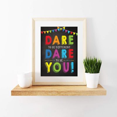 Dare to Be Different Be You 8.5x11in Image 2