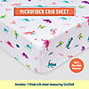 Darling Dinosaurs Microfiber Fitted Crib Sheet Image 1