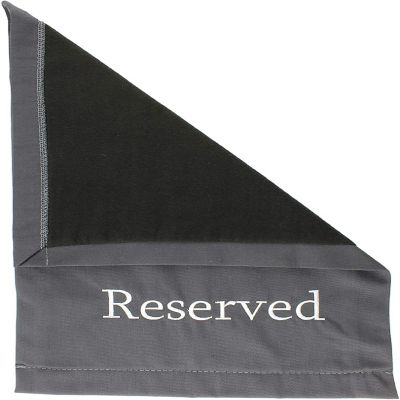 Darware Reserved Chair/Pew Cloths (4-Pack, Gray); Reserved Signs for Pews, Chairs, and Events Image 3