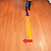 Dash Lines &amp; Arrows Floor Decals - 12 Pc. Image 1