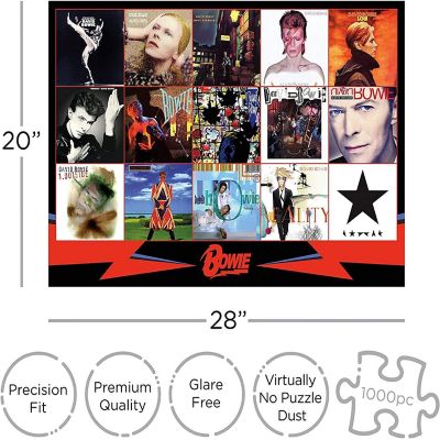 David Bowie Albums 1000 Piece Puzzle Jigsaw Image 3
