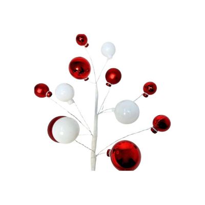 David Christopher Collection 16" Elegant Red &amp; White Ball Pick Image 1