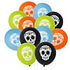 Day of the Dead 11" Latex Balloons - 12 Pc. Image 1