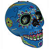 Day Of The Dead Blue Sugar Skull Decoration Image 3