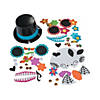 Day of the Dead Pumpkin Decorating Kit - Makes 6 Image 1