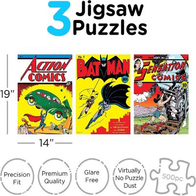 DC Comics 500 Piece Jigsaw Puzzles  Set of 3 Image 2