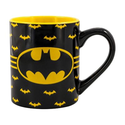 DC Comics Batman Logo Ceramic Mug  Holds 14 Ounces Image 1