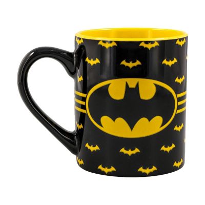 DC Comics Batman Logo Ceramic Mug  Holds 14 Ounces Image 1