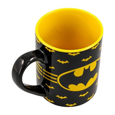 DC Comics Batman Logo Ceramic Mug  Holds 14 Ounces Image 2
