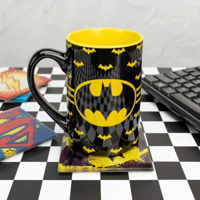 DC Comics Batman Logo Ceramic Mug  Holds 14 Ounces Image 3