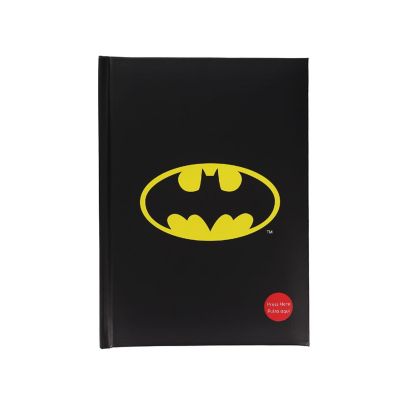 DC Comics Batman Logo Light-Up Hardcover Notebook Image 1