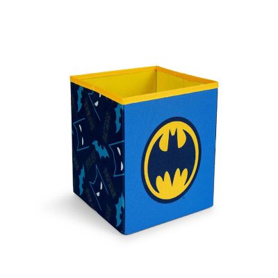 DC Comics Batman Logo Storage Bin Cube Organizer  11 Inches Image 1
